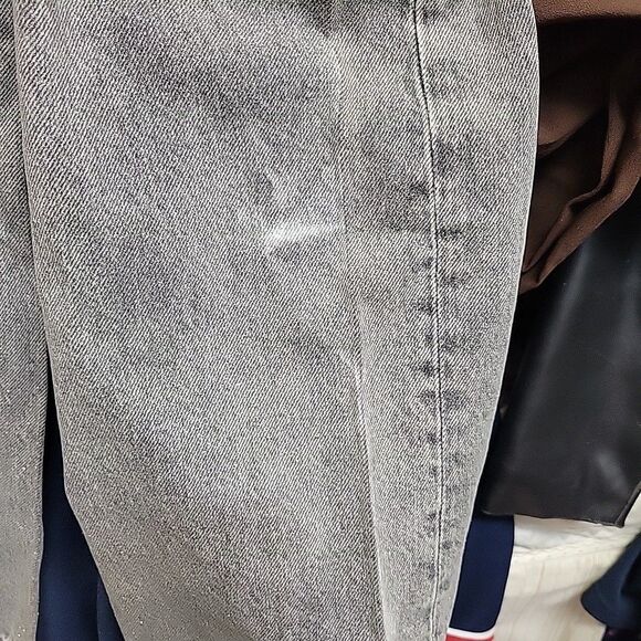 Guess Women's Mid-Rise Sexy Palazzo Shimmer Gray Jeans 27W x 30L - NEW - Picture 9 of 13